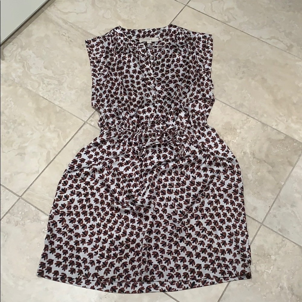 Silky patterned dress